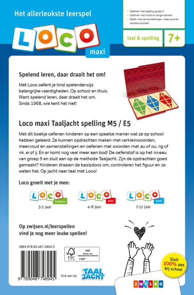 Livret d'entrainement loco maxi chasse aux langues orthographe m5 - e5