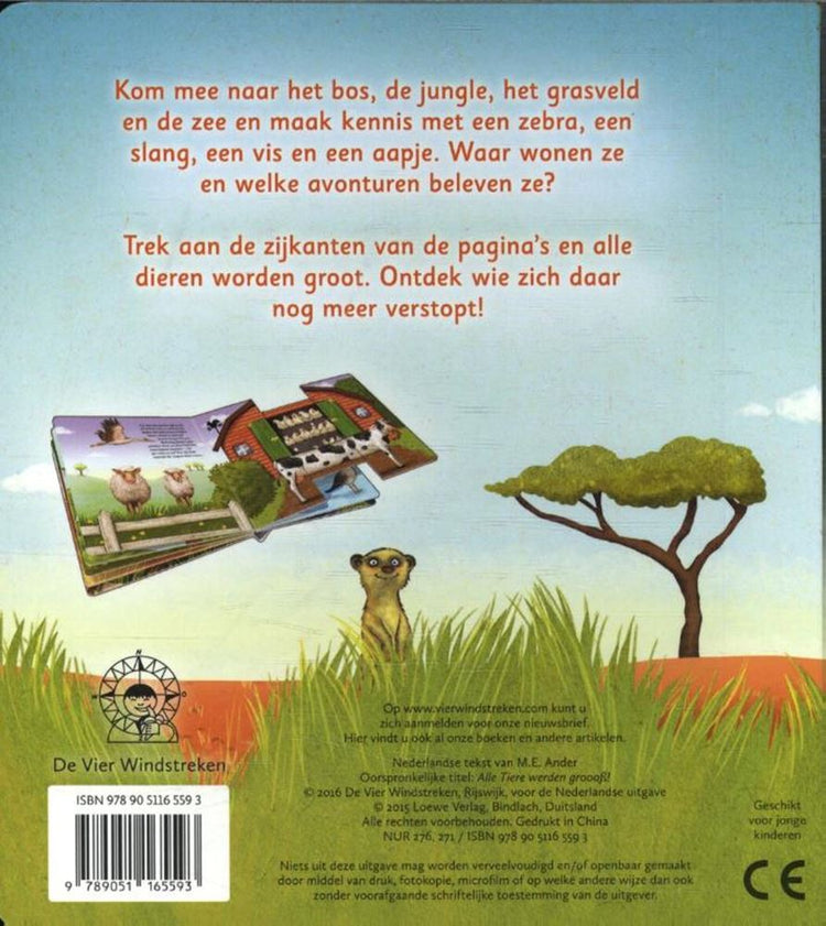 Tous les animaux grandissent (livre coulissant)