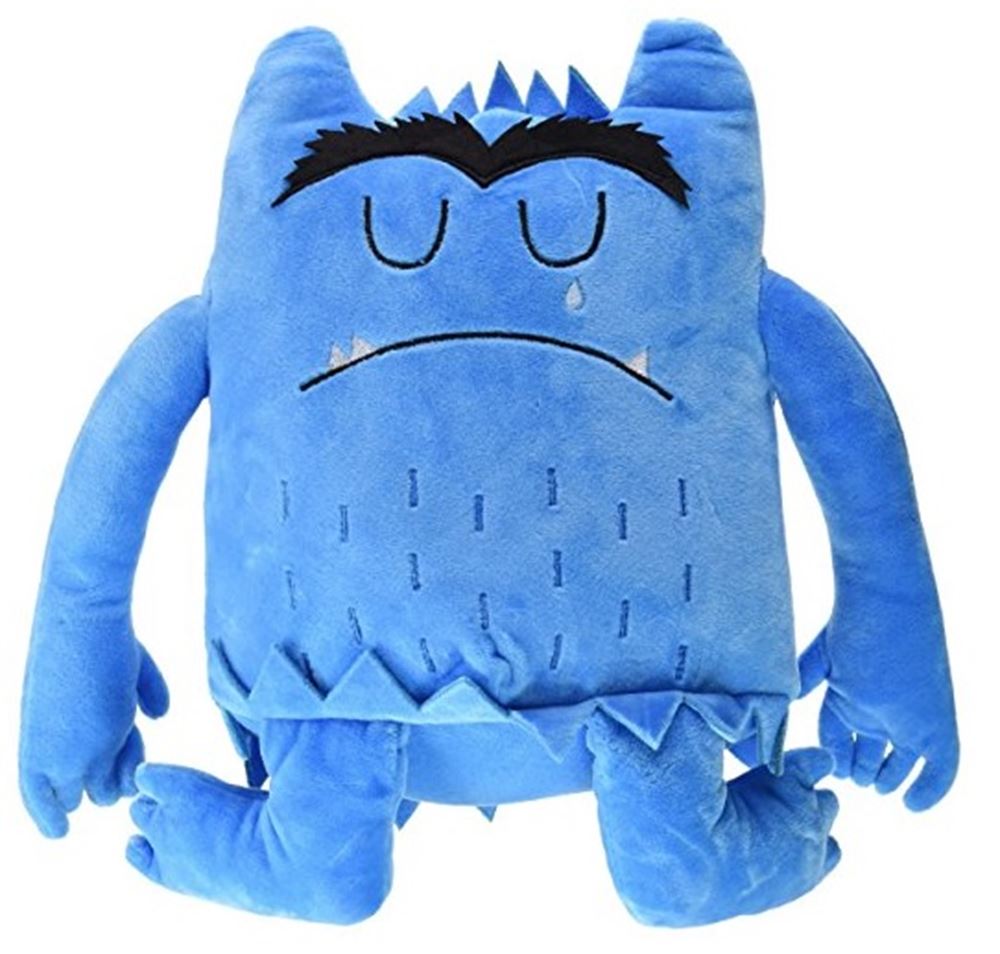 Peluche monstre couleur bleu (triste