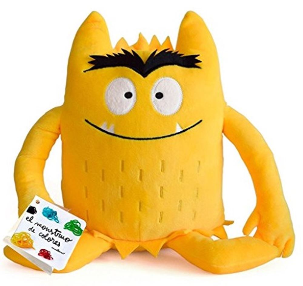 Peluche monstre couleur jaune (heureux)