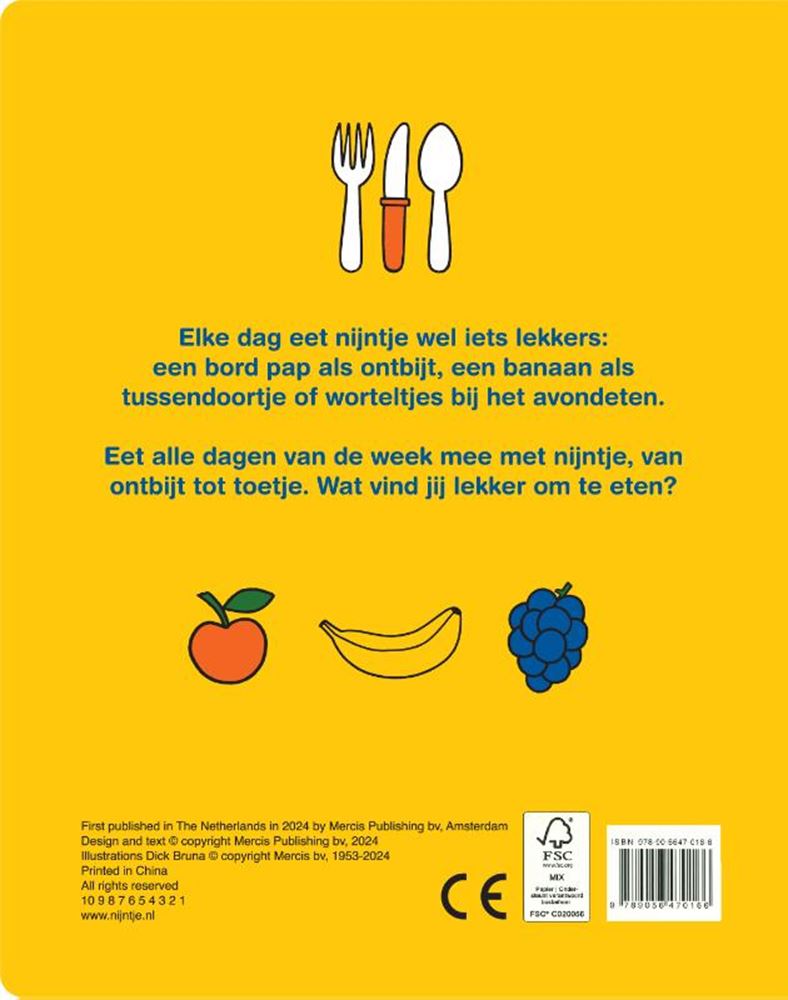 Que mange Miffy aujourd’hui ? livret de bord.1+