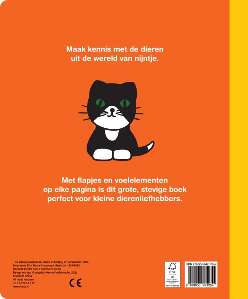 Grand livre animalier Miffy. livre cartonné. 2+