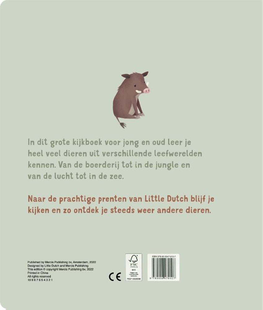 Petit dierenboek kartonboekje néerlandais. 1+