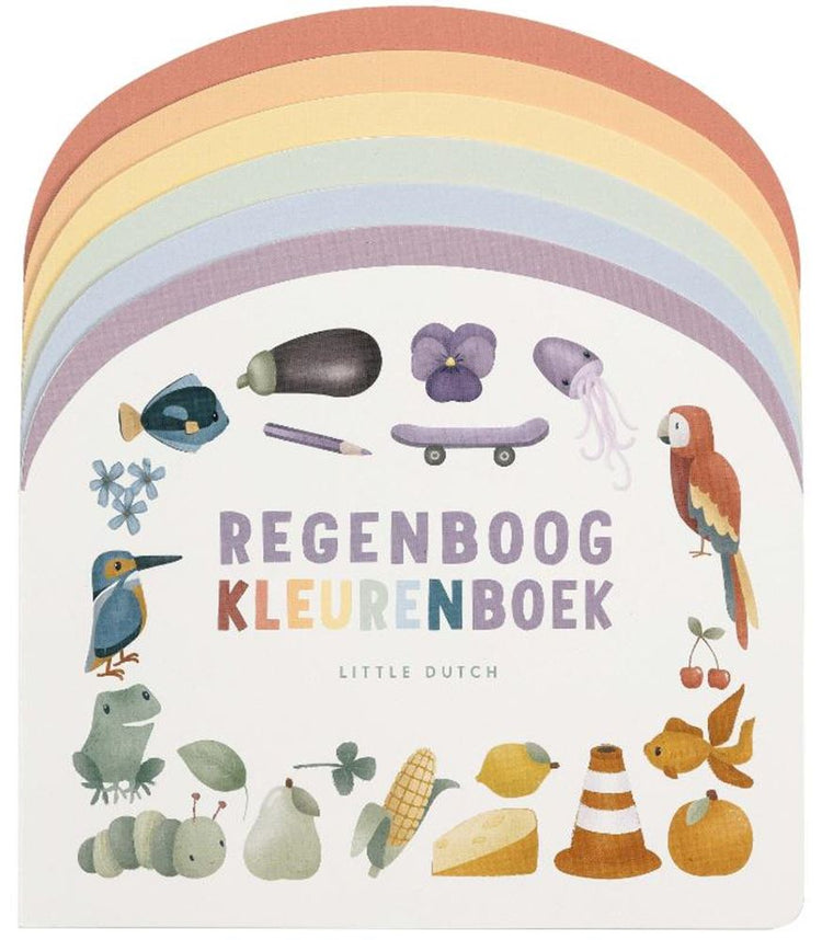 Livre Little Dutch Regenboog Color Book Cardboard
