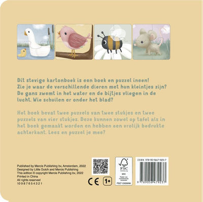 Little Dutch : mon livre de puzzles d'animaux. 2+