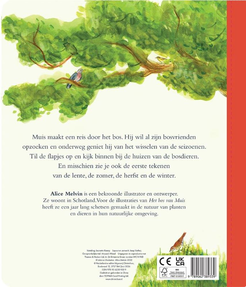 Livre cartonné : la forêt des souris 3+