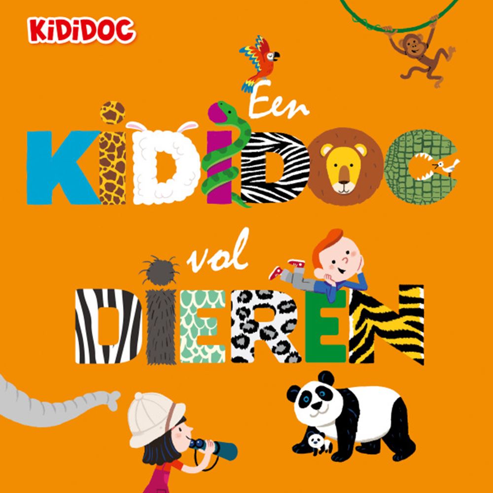Livre cartonné : un kididoc rempli d'animaux. 4+