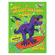 Livre d'autocollants de paillettes de couleur dino
