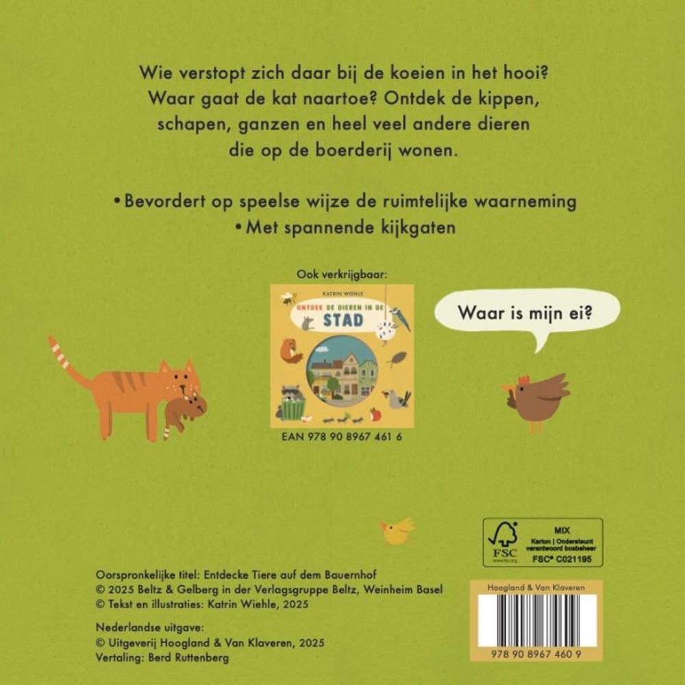 Cartonné: animaux à la ferme 3+