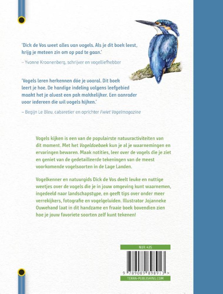 Cahier d'activités sur les oiseaux. reconnaître, dessiner, noter.