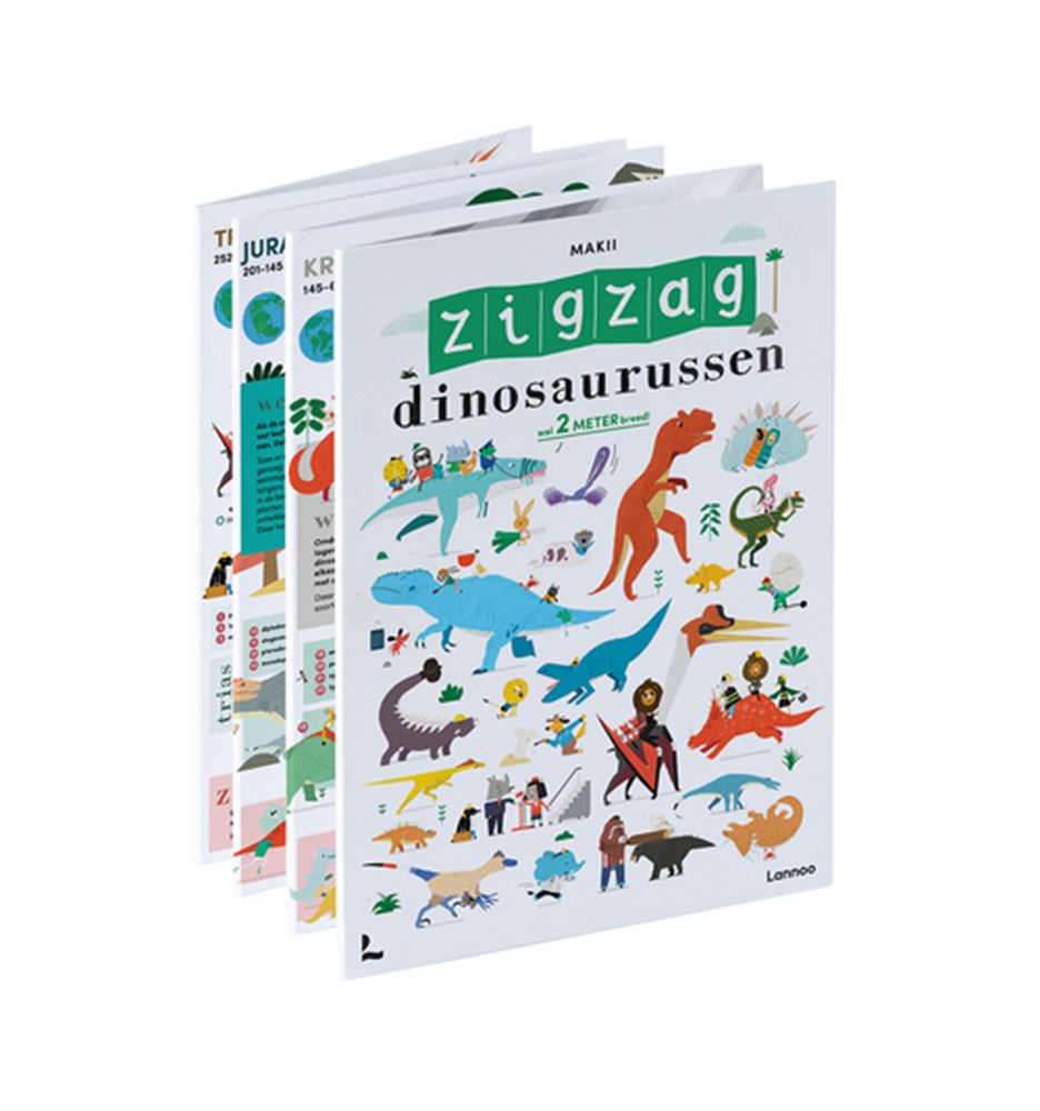 Dinosaures en zigzag petite version.