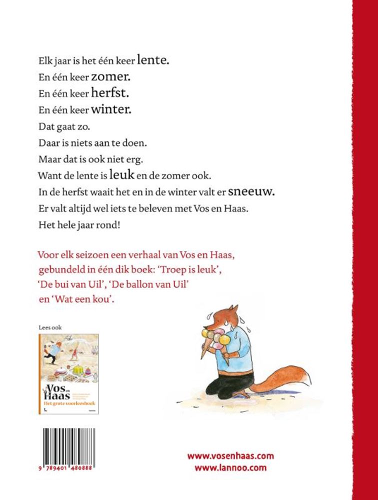 Renard et lièvre et les saisons. 4+