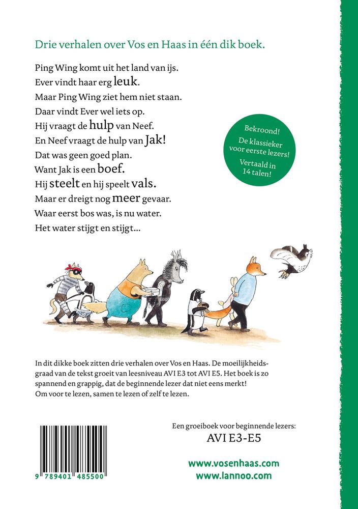 Renard et lièvre. le troisième grand livre. 6+