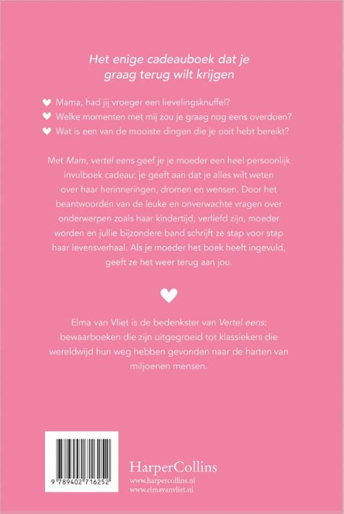 Elma van Vliet, dis-moi - maman, dis-moi - journal
