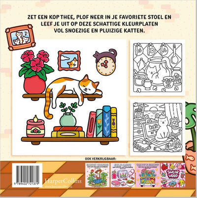 Moments de chat – un livre de coloriage mignon et douillet
