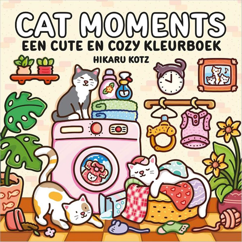 Moments de chat – un livre de coloriage mignon et douillet