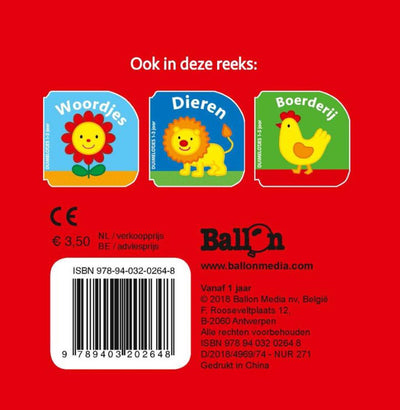 Maison d'édition standard Thumbelottjes carton livret véhicules