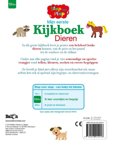 Éditeur standard mon premier livre de visualisation - animaux 12m+