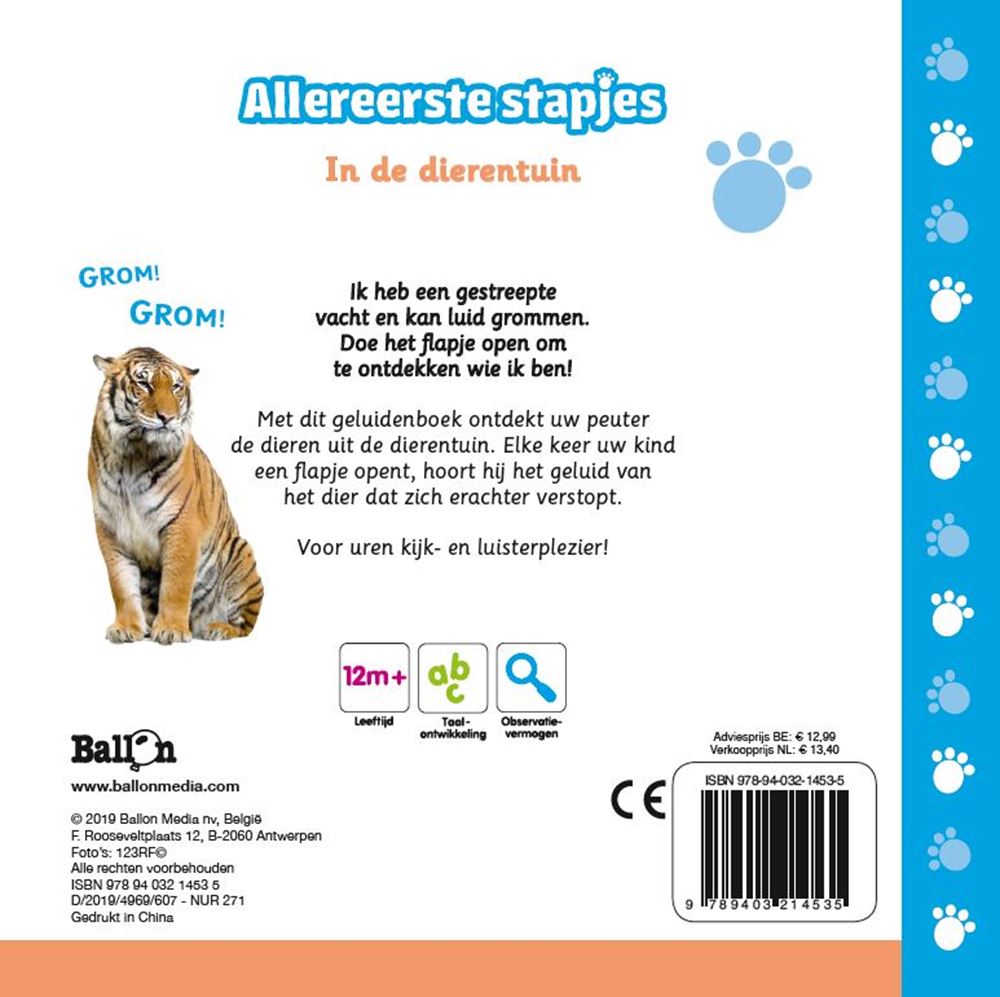Livre sonore de l'éditeur Standard - au zoo