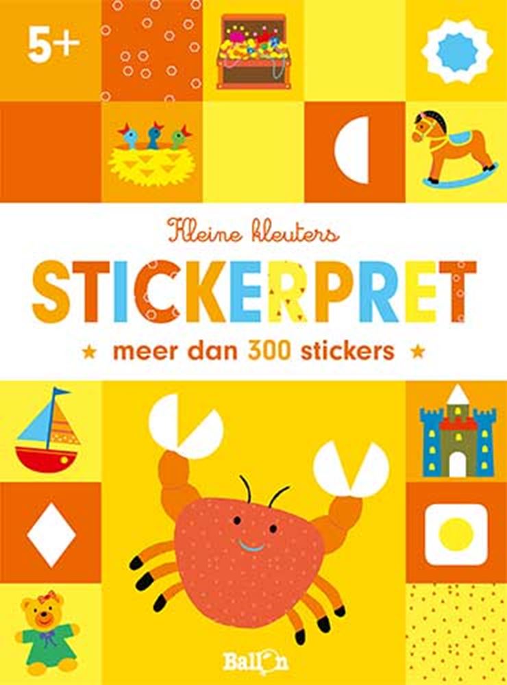 Autocollant pour petits tout-petits crabe amusant 5+