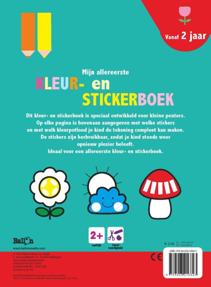 Mon tout premier livre de coloriages et d'autocollants