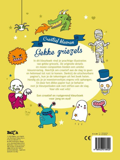 Livre de coloriage de la maison d'édition Standard Crazy Creeps