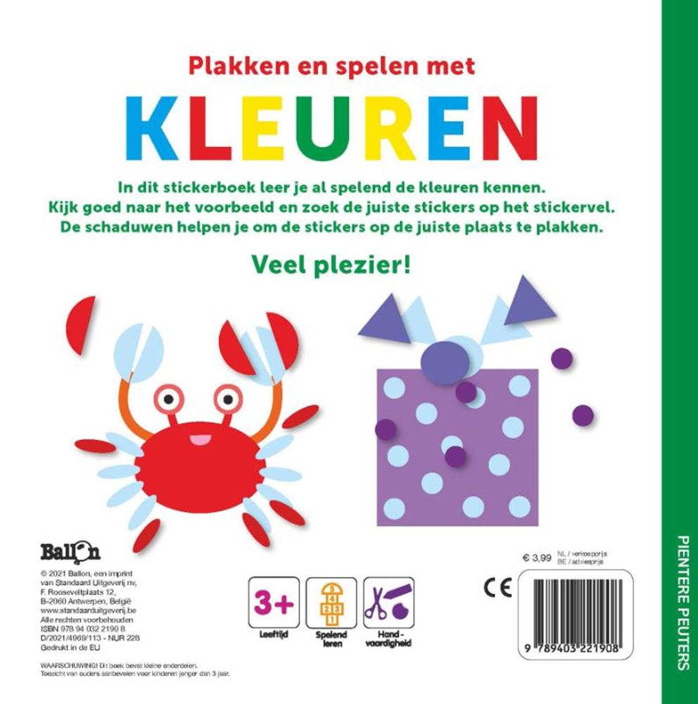 Livre d'autocollants lumineux pour tout-petits de l'éditeur standard - coloriage