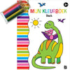 Livre de coloriage éditeur standard avec crayons - dinosaures