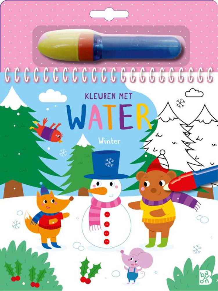 Wins Holland coloriage à l'eau - hiver