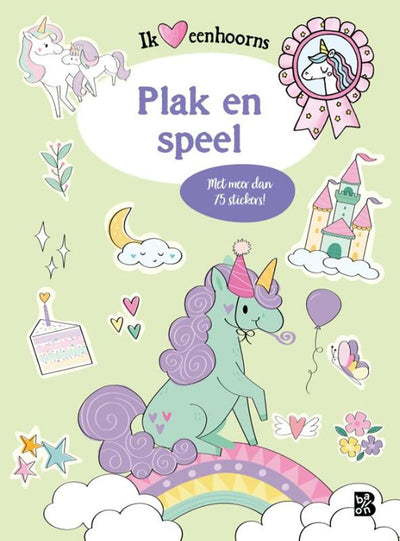 Livre de jeu des licornes de l'éditeur standard avec autocollants