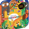 Recherche de livres et ressentir des animaux de livre dans la forêt tropicale
