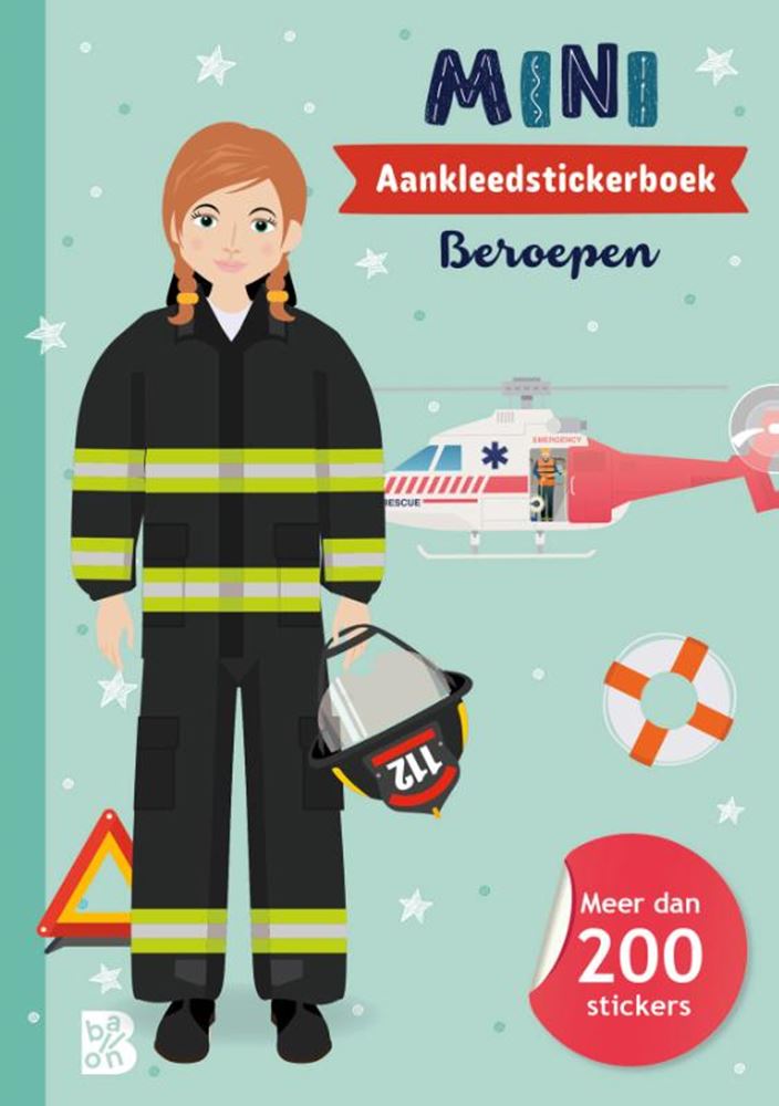 Mini livre d'autocollants d'habillage éditeur standard - métiers