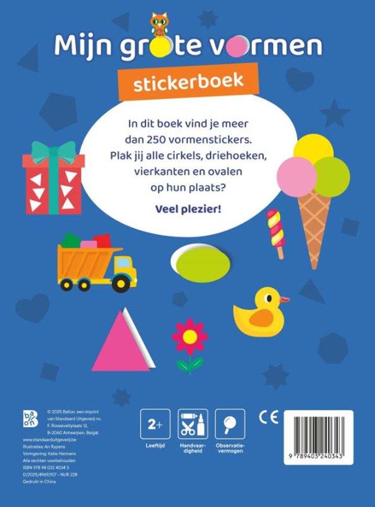 Éditeur standard mon livre d'autocollants grandes formes