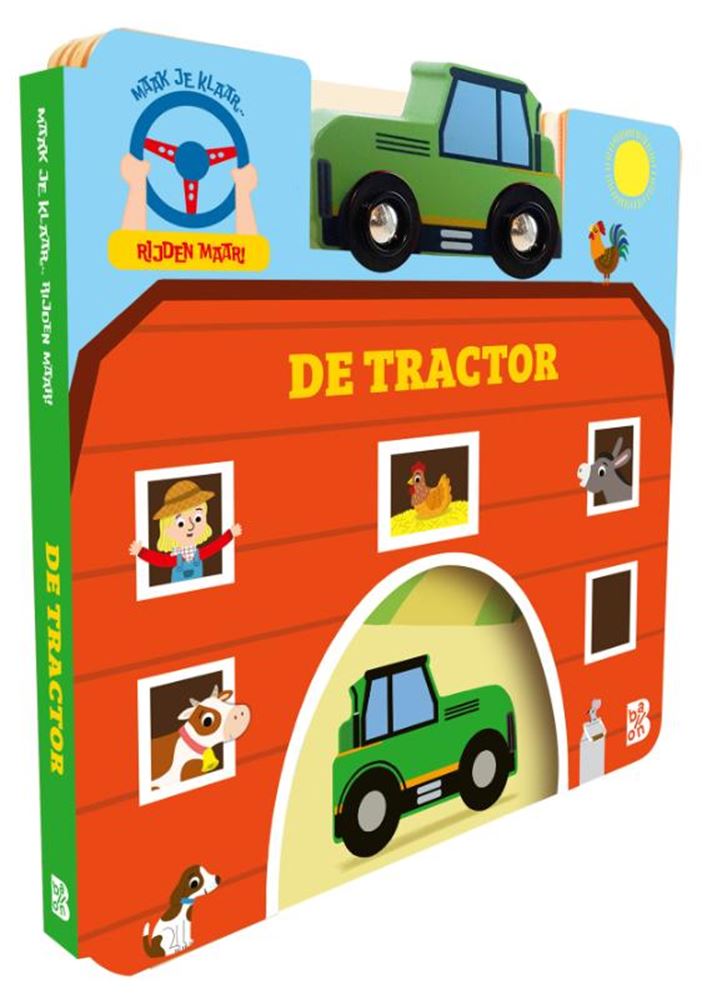 Éditeur standard préparez-vous, conduisez - le tracteur - avec la voiture 3+
