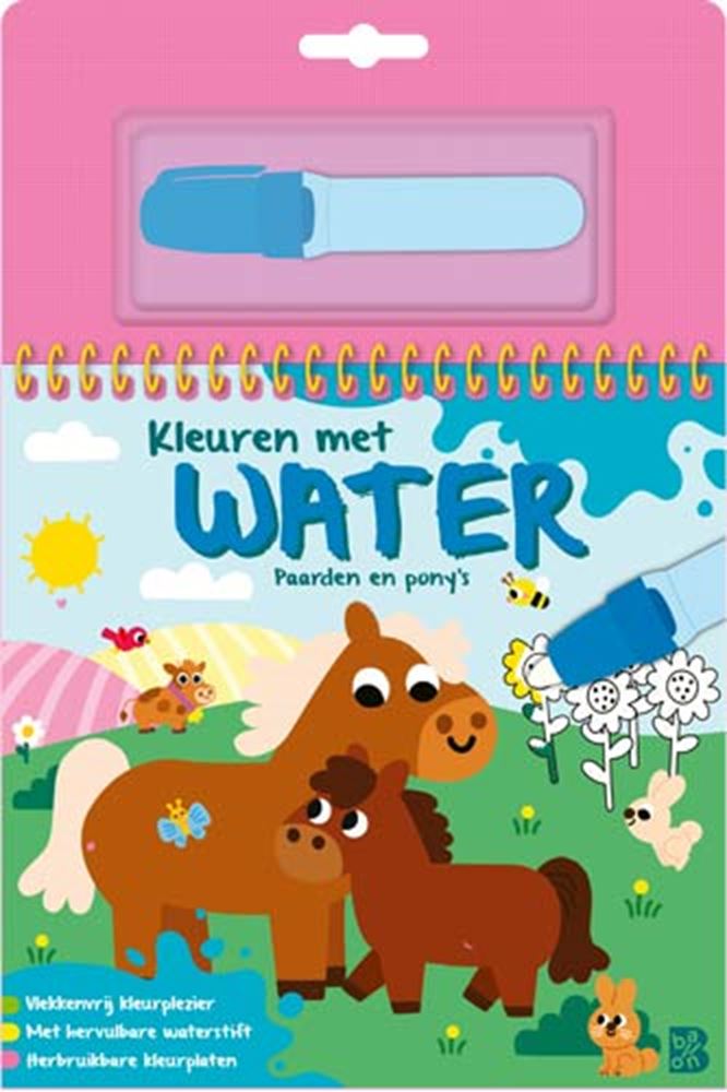 Coloriage avec des chevaux et des poneys aquatiques 3+
