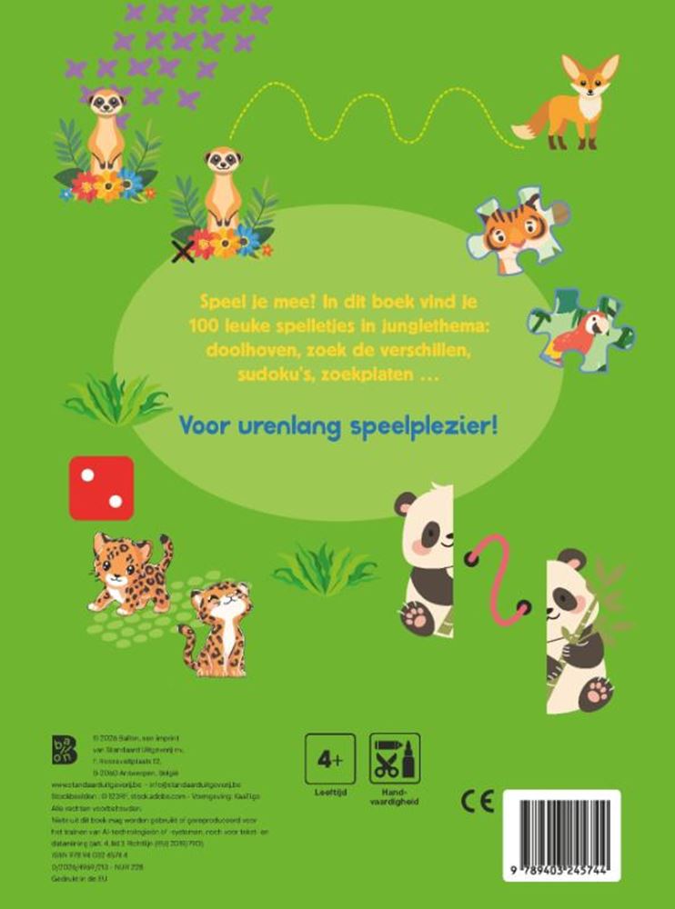 100 jeux : la jungle 4+