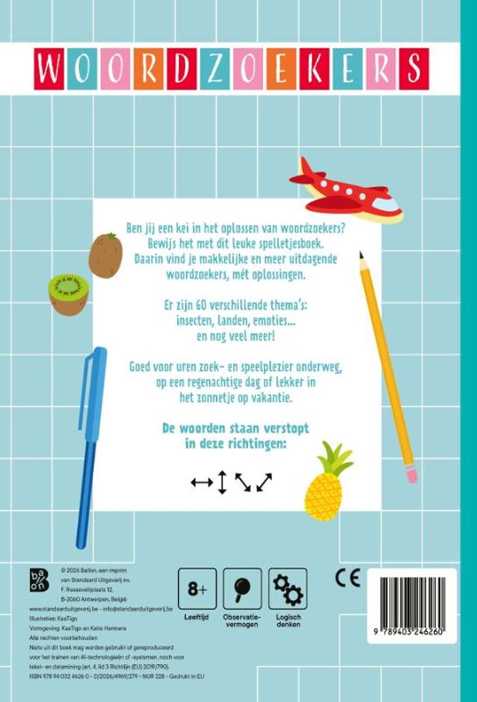 Livres de puzzle 1 - recherches de mots 8+