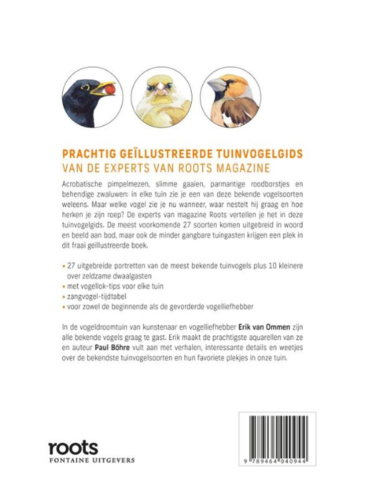 Oiseaux dans notre jardin. 27 espèces d'oiseaux, 10