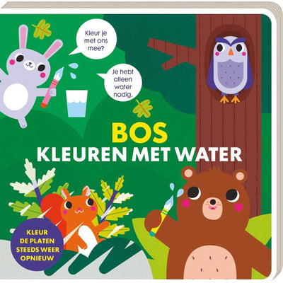 Livres d'images à colorier avec de l'eau - forêt