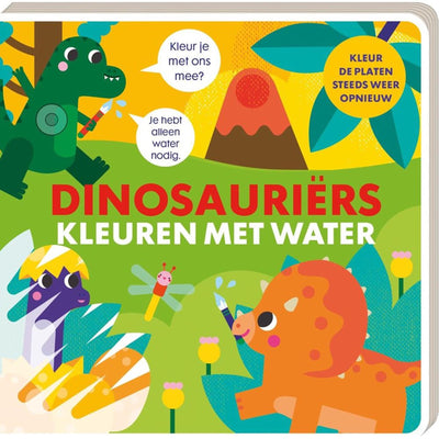 Livres d'images à colorier avec de l'eau - dinosaures