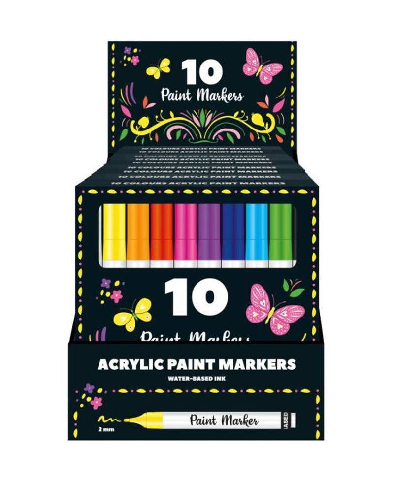 Afficher les marqueurs de peinture. 10 pièces
