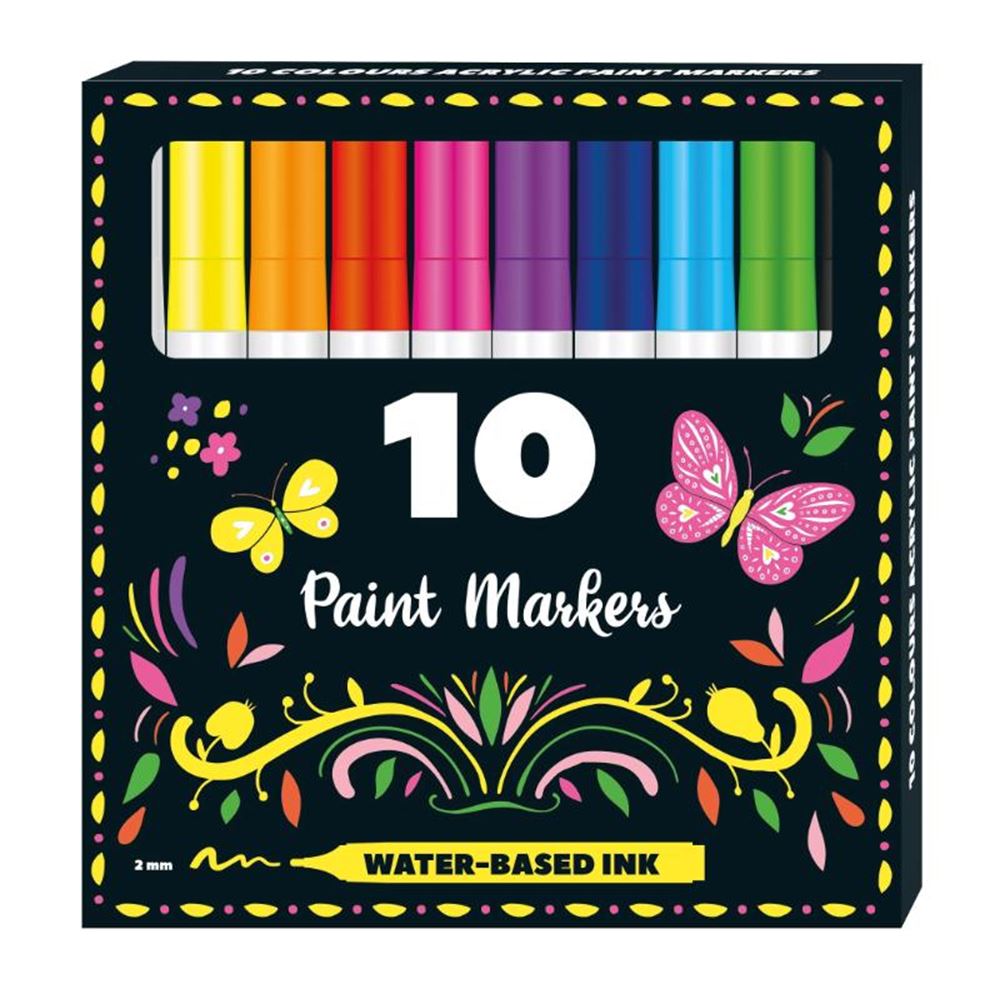 Afficher les marqueurs de peinture. 10 pièces