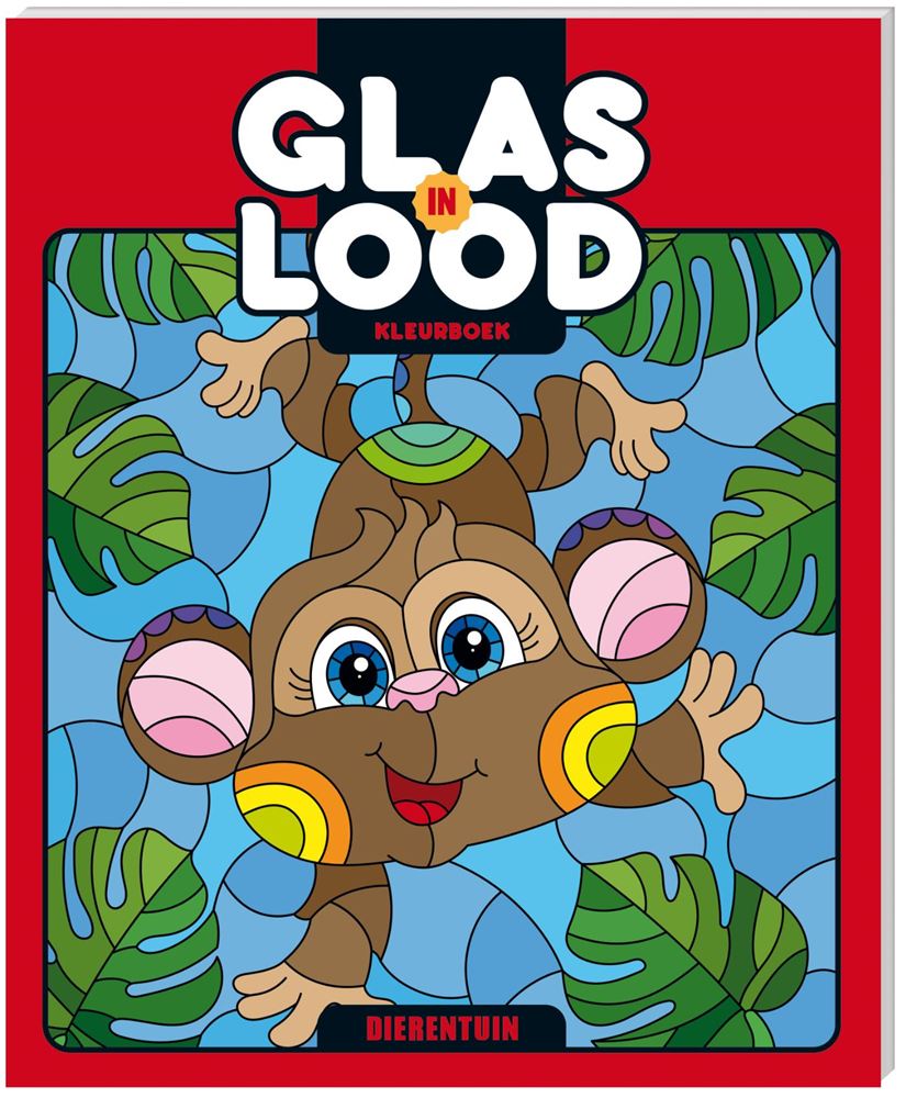 Livre de coloriage : vitraux, zoo. 6+