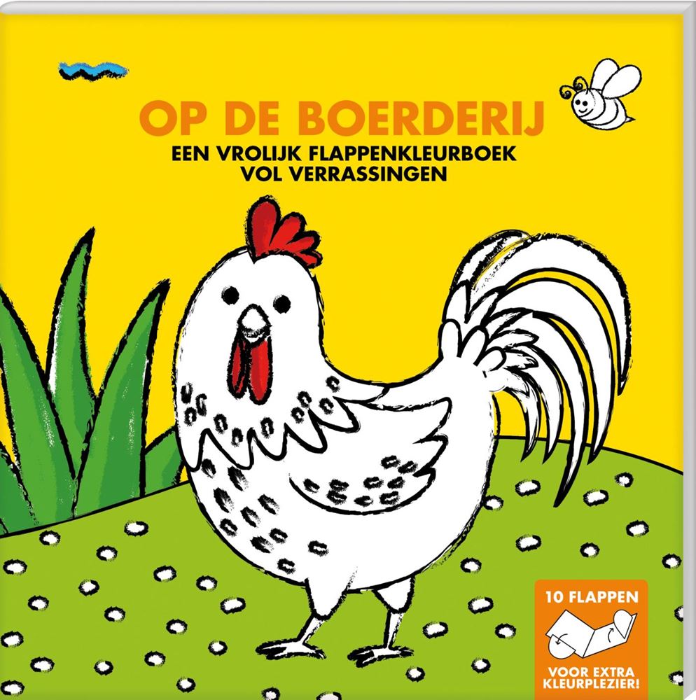 Livre de coloriage à rabat Interstat - à la ferme
