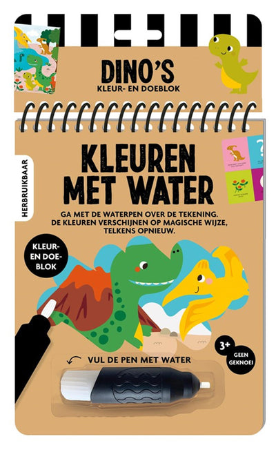 Livres d'images à colorier avec de l'eau - dinosaures