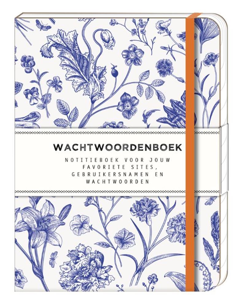 Carnet de mots de passe Interstat 120x160mm bleu hollandais