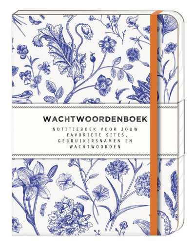 Carnet de mots de passe Interstat 120x160mm bleu hollandais