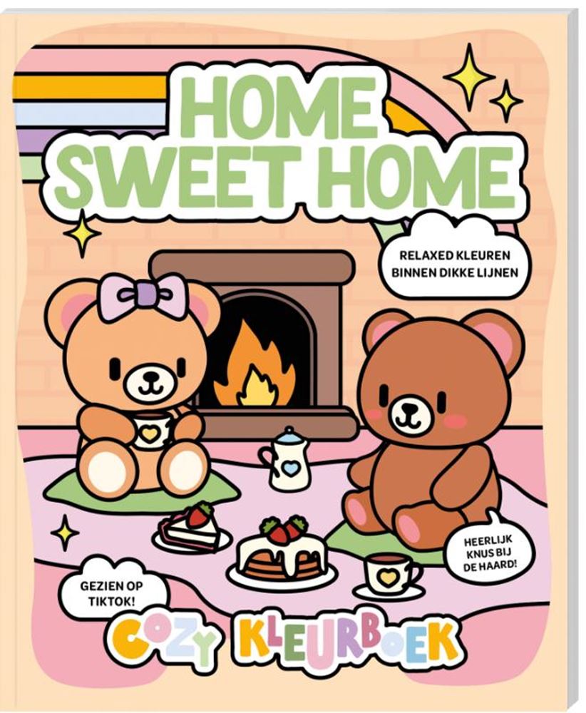 Livre de coloriage confortable - home sweet home.
