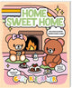 Livre de coloriage confortable - home sweet home.