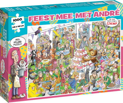 Puzzle André van Duin - fête avec André